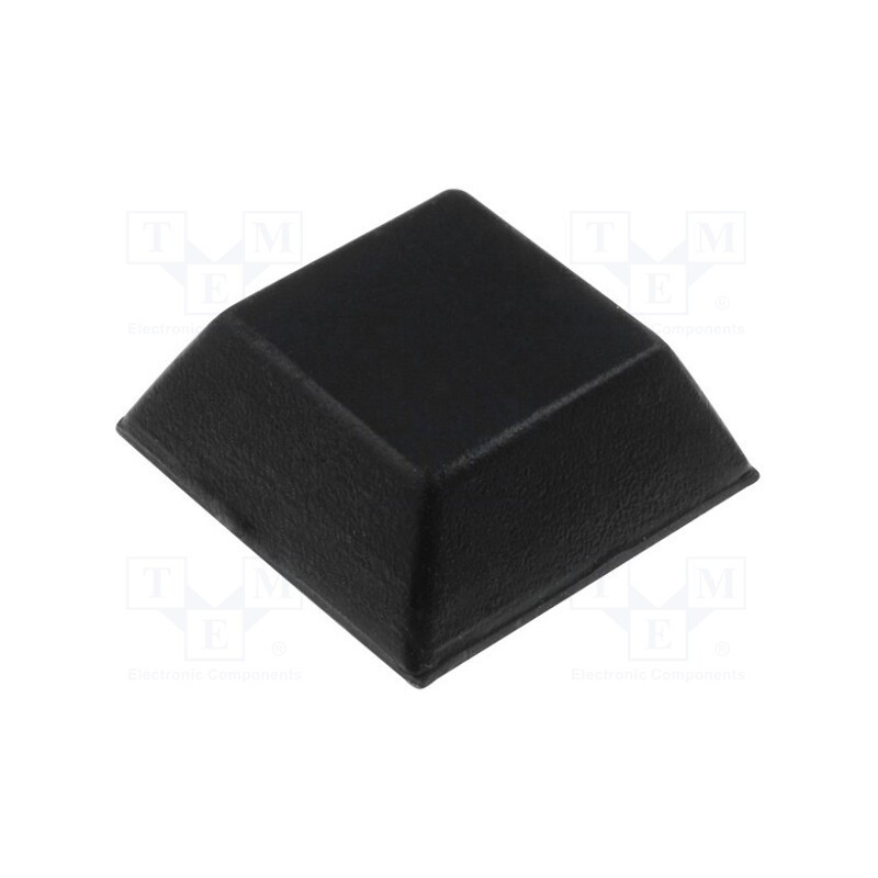 10 pcs : FIX-SF-006 - Self-adhesive foot, black, rubber, A: 20mm, B: 14mm, C: 7.6mm