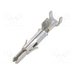 50 pcs : 350687-1 - Contact, male, brass, tinned, 0.5÷2mm2, 20AWG÷14AWG, split, crimped