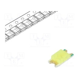 20 pcs : RF-WNS150DS-DD - LED, SMD, 1206, white cold, 400÷950mcd, 140°, 20mA, 2.7÷3.5V