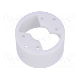 20 pcs : POWER LED HOLDER WHITE - LED housing, 8mm, white