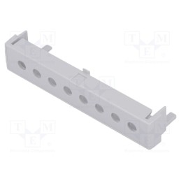 10 pcs : P05040207T.BL -AS - Terminals cover, grey, Holes no: 8, 7.65mm
