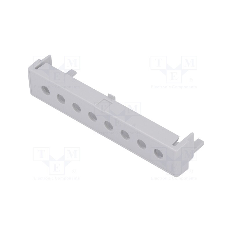 10 pcs : P05040207T.BL -AS - Terminals cover, grey, Holes no: 8, 7.65mm