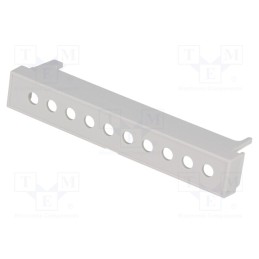 10 pcs : P05050204T.BL -AS - Terminals cover, grey, Holes no: 10, 7.5mm