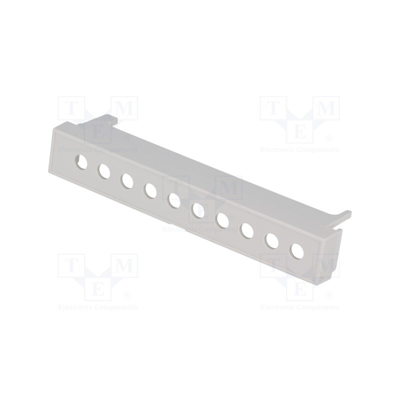 10 pcs : P05050204T.BL -AS - Terminals cover, grey, Holes no: 10, 7.5mm