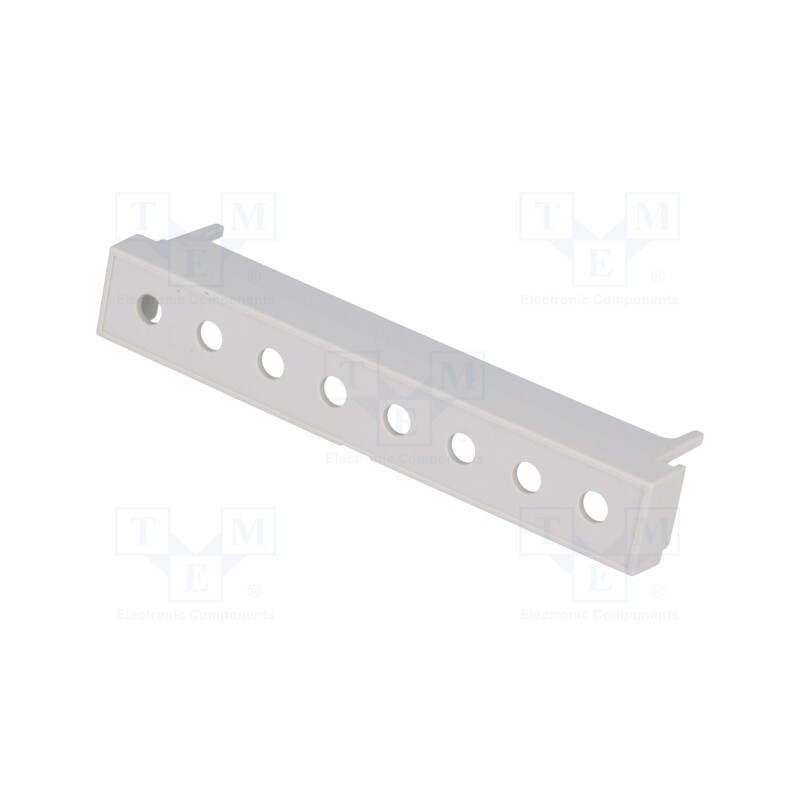 10 pcs : P05050202T.BL -AS - Terminals cover, grey, Holes no: 8, 10.16mm