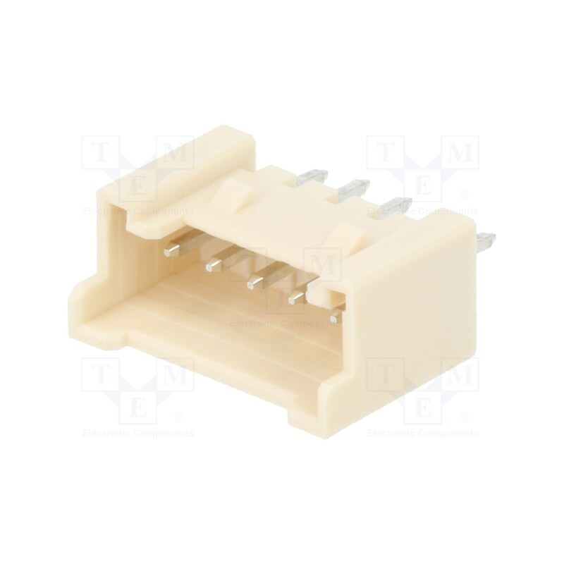 50 pcs : 353620550 - Socket, wire-board, male, Sherlock, 2mm, PIN: 5, THT, on PCBs, 2A