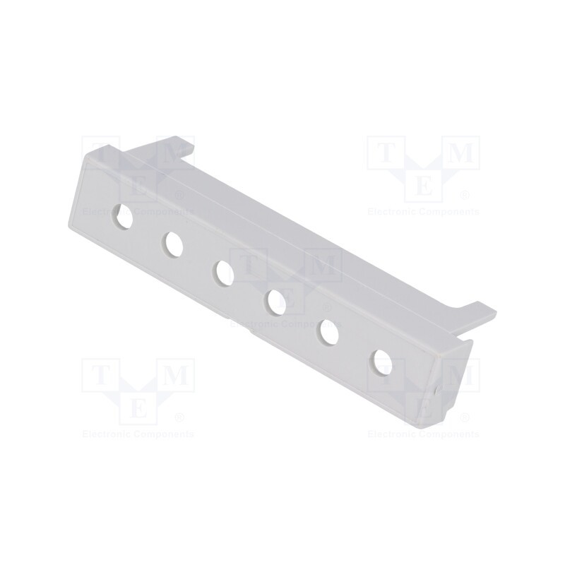 10 pcs : P05040208T.BL -AS - Terminals cover, grey, Holes no: 6, 10.16mm