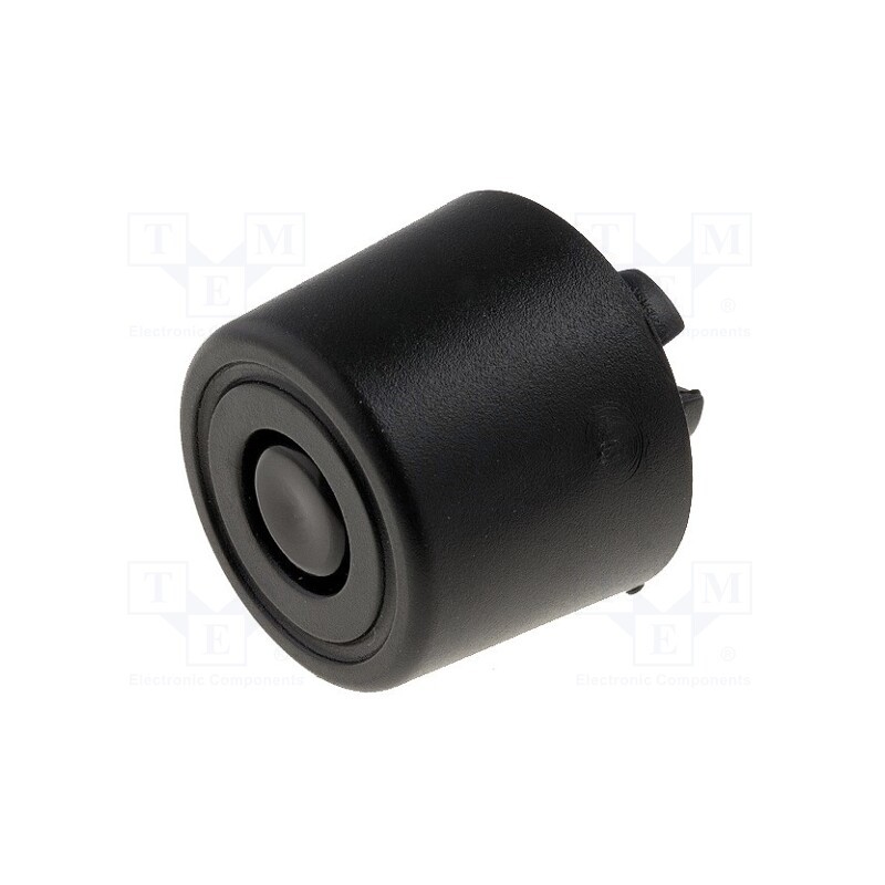 10 pcs : FF-12 - Quick mounting foot, black, polyetylene, A: 8mm, B: 20mm, C: 18mm