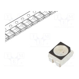 20 pcs : RF-P5RA30BS-B23(WE) - LED, SMD, 3528,PLCC4, red/blue, 3.5x2.8x1.9mm, 120°, 20mA
