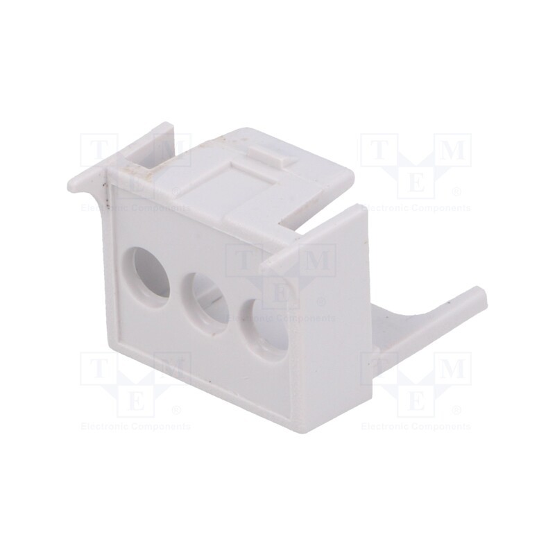 10 pcs : P05010201T.BL - Terminals cover, 1M Modulbox One, grey, Holes no: 3, 5.08mm