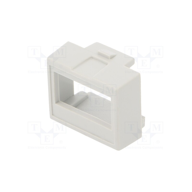 10 pcs : P05010210T - Terminals cover, 1M Modulbox One, grey, Holes no: 1, 6.35mm