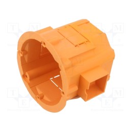 10 pcs : PK-60/60Ł ORANGE - Enclosure: junction box, Ø: 60mm, Z: 60mm, plaster embedded, deep