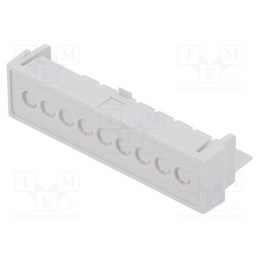 10 pcs : P05030203T.BL - Terminals cover, grey, Holes no: 9, 5.08mm