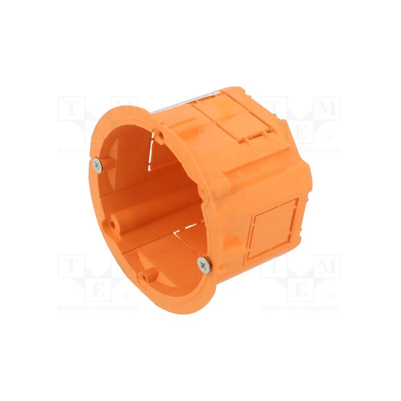 10 pcs : PK-60M ORANGE - Enclosure: junction box, Ø: 60mm, Z: 45mm, plaster embedded, orange