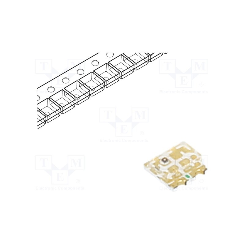 20 pcs : RF-W3S198TS-A37 - LED, SMD, 0606, green/blue/yellow, 1.6x1.6x0.7mm, 140°, 20mA