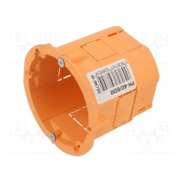 10 pcs : PK-60/60M ORANGE - Enclosure: junction box, Ø: 60mm, Z: 60mm, plaster embedded, deep
