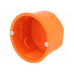 10 pcs : A.0002P - Enclosure: junction box, Ø: 60mm, Z: 40mm, plaster embedded, IP30