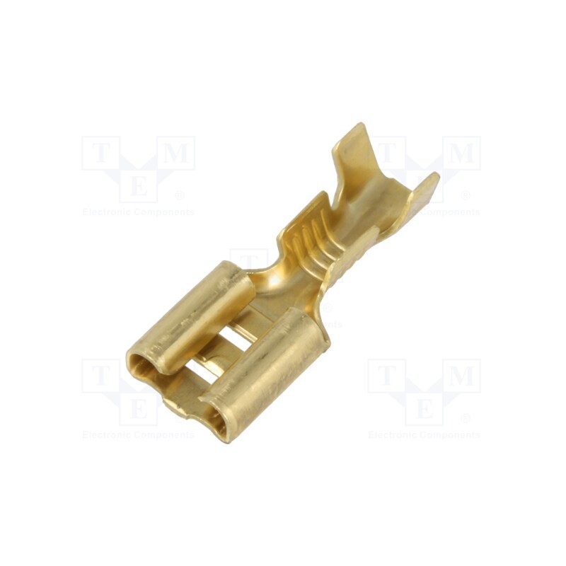 50 pcs : 3833.6 - Terminal: flat, 6.3mm, 0.8mm, female, 1÷2.5mm2, crimped, for cable