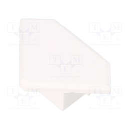 10 pcs : C20124C10 - Cap for LED profiles, white, 45-ALU
