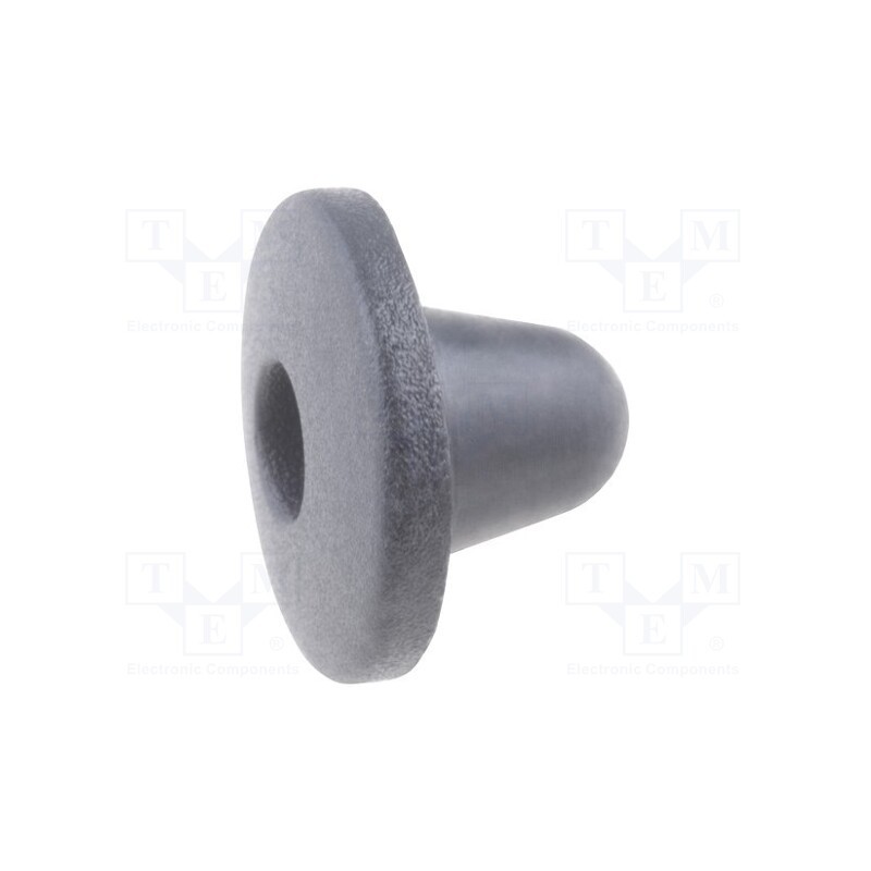 10 pcs : BIB-1 - Quick mounting foot, Ø: 12mm, H: 9.5mm, silicone, Ømount.hole: 5mm