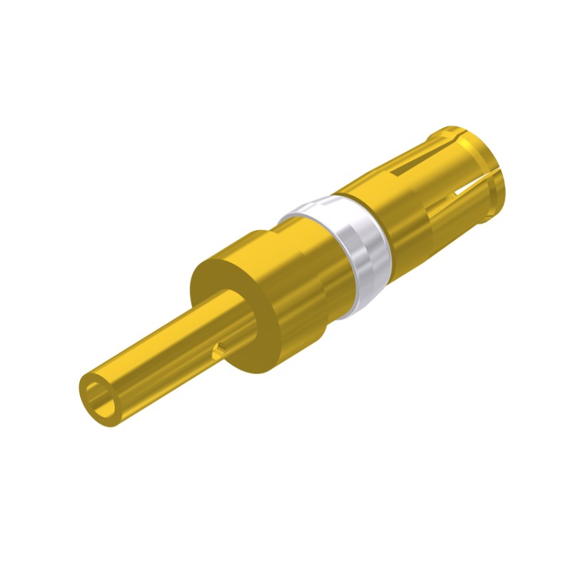 2 pcs - CONEC size 2.6mm Female Crimp D-Sub Connector Power Contact, Gold over Nickel Power, 20 - 16 AWG