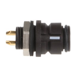 1 pcs - Binder Circular Connector, 4 Contacts, Panel Mount, Subminiature Connector, Socket, Female, IP67, 620 Series