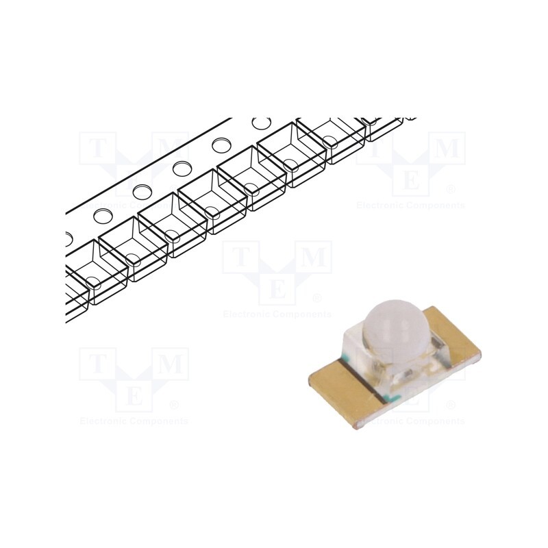 20 pcs : LTST-C950KFKT - LED, SMD, 1608, orange, 1120÷4500mcd, 3.2x1.6x1.55mm, 25°, 1.8÷2.4V
