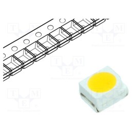20 pcs : WW-WRA30TS-Q - LED, SMD, 3528,PLCC2, white warm, 1700÷2500mcd, 120°, 20mA