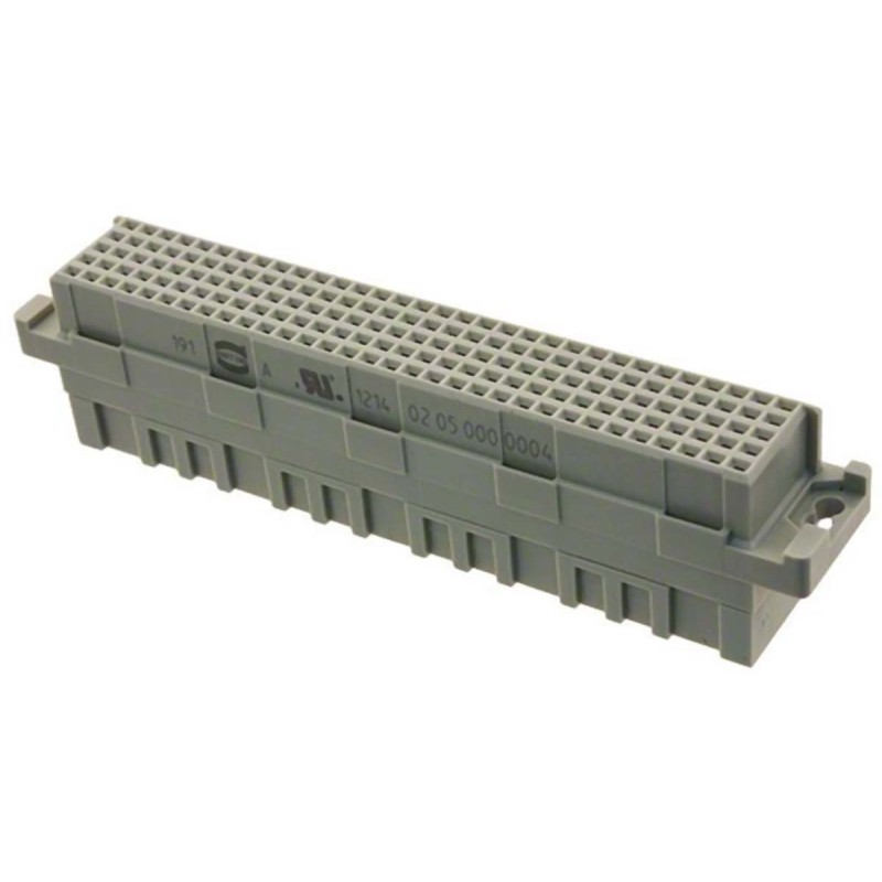 1 pcs - Harting, DIN 41612 Backplane Connector, Female, Straight, 5 Row, 160 Way, 0205