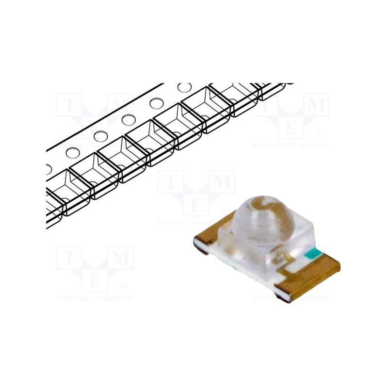 20 pcs : OSB5120641E - LED, SMD, 1206, blue, 650÷850mcd, 3.2x1.6x1.8mm, 35°, 2.8÷3.4V, 20mA