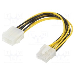 10 pcs : AK-CA-08 - Cable: mains, EPS 8pin male,EPS 8pin female, 0.2m