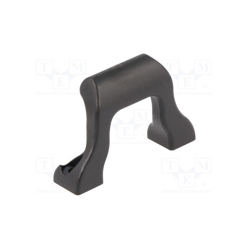 10 pcs : FIX-HAND-38V0B - Handle, polyamide, black, H: 9.5mm, L: 38mm, W: 25mm