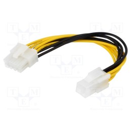 10 pcs : AK-CA-10 - Cable: mains, ATX P4 male,EPS 8pin female, 0.15m