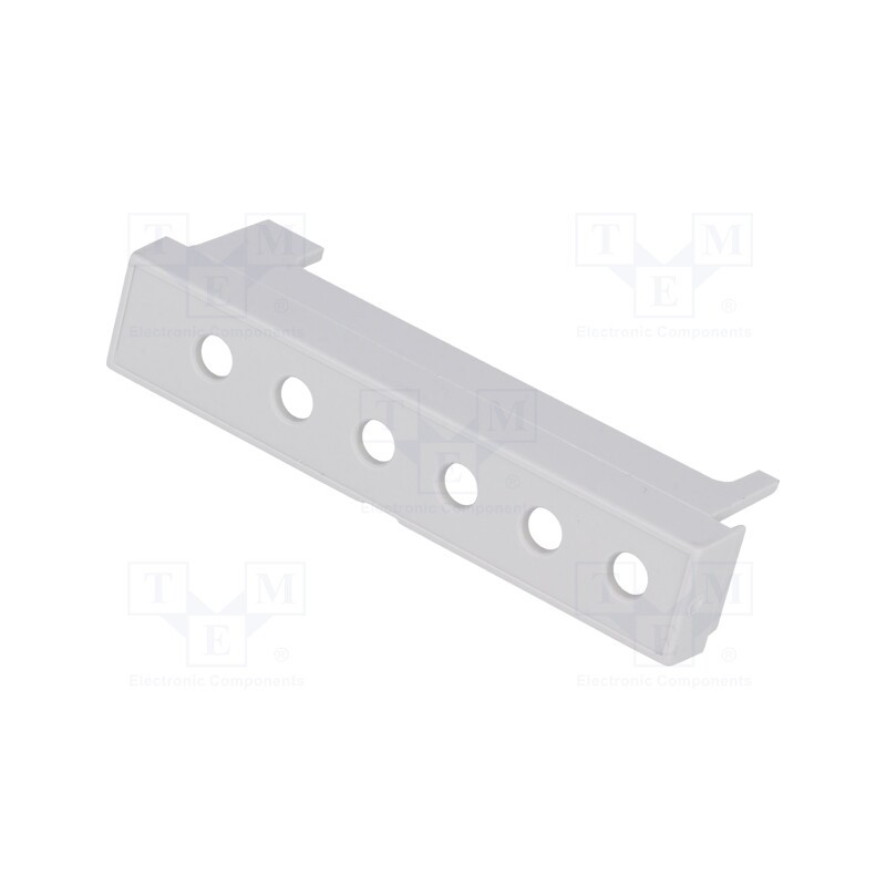 10 pcs : P05040202T.BL - Terminals cover, grey, Holes no: 6, 10.16mm