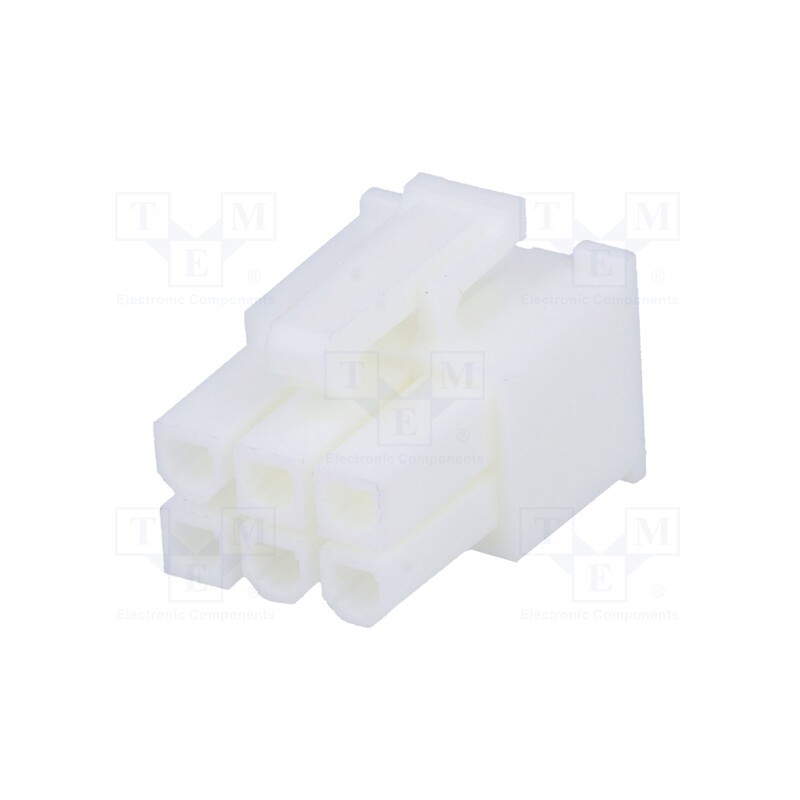 50 pcs : 39012065 - Plug, wire-wire/PCB, female, Mini-Fit Jr, 4.2mm, PIN: 6, for cable