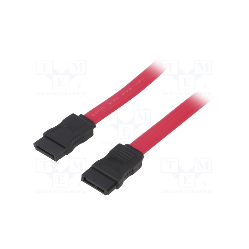 10 pcs : AK-CA-27 - Cable: SATA, SATA female,both sides, 0.5m