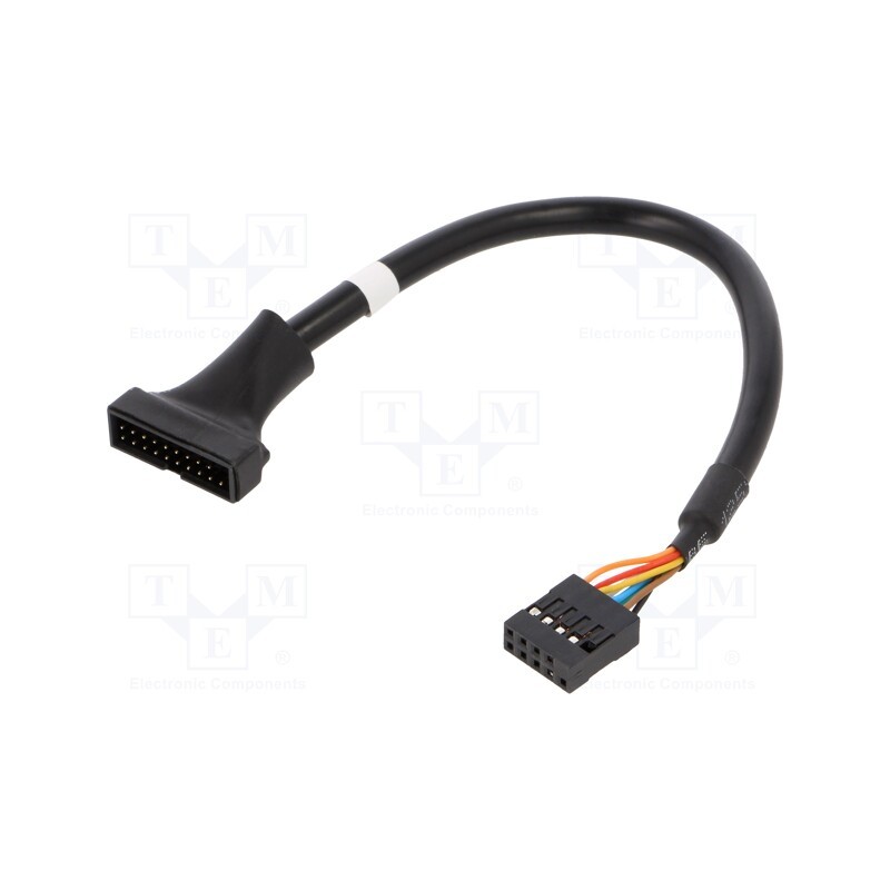 10 pcs : AK-CA-28 - Cable: IDE, IDE 10pin female,IDE 20pin male, 0.2m