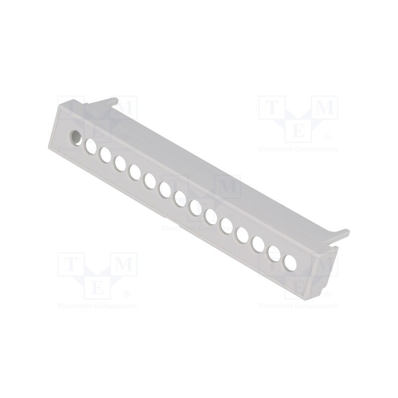 10 pcs : P05050201T.BL - Terminals cover, grey, Holes no: 15, 5.08mm