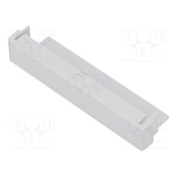 10 pcs : P05040206T.BL - Terminal cover, w/o holes, grey