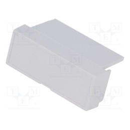 10 pcs : P05020206T.BL - Terminal cover, grey