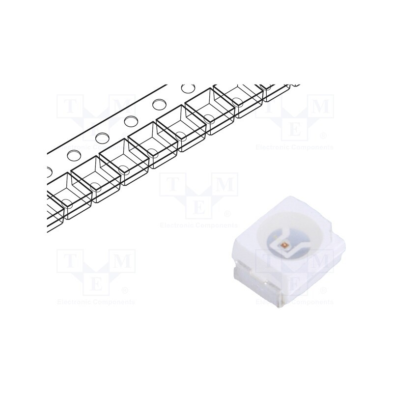 50 pcs : FYLS-3528PUYC - LED, SMD, 3528,PLCC2, yellow, 1.8lm, 500÷980mcd, 3.5x2.8x1.9mm