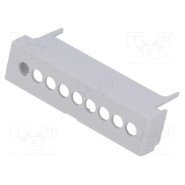 10 pcs : P05030201T.BL - Terminals cover, grey, Holes no: 9, 5.08mm