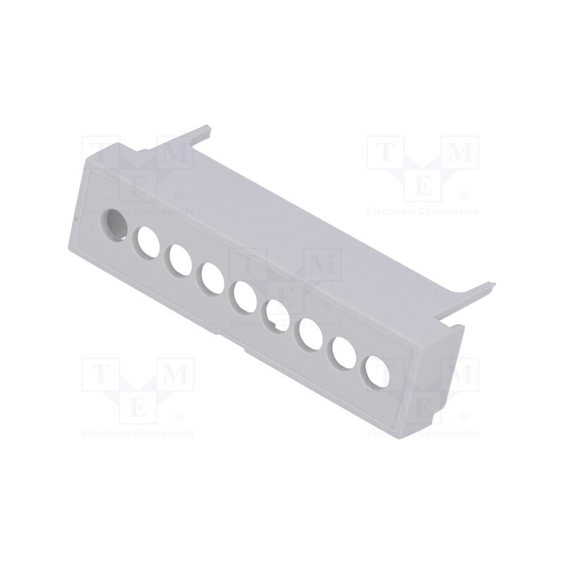 10 pcs : P05030201T.BL - Terminals cover, grey, Holes no: 9, 5.08mm