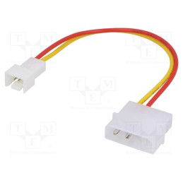 10 pcs : AK-CA-36 - Cable: mains, 5V 3pin male,Molex male, 0.15m