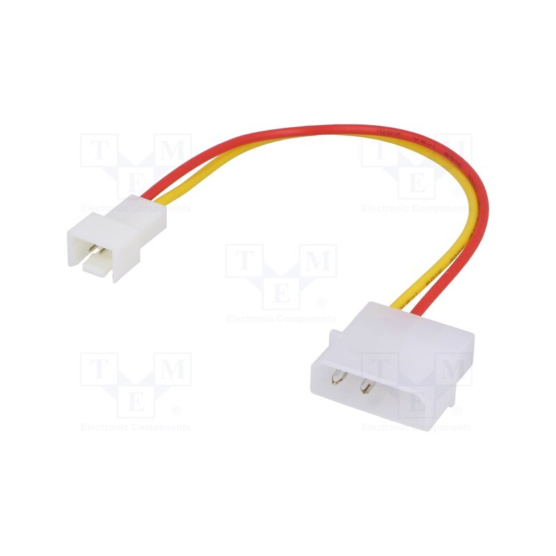 10 pcs : AK-CA-36 - Cable: mains, 5V 3pin male,Molex male, 0.15m