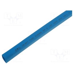 10 m : CB-HFT(2X) 12.7 - Heat shrink sleeve, glueless, 2: 1, 12.7mm, L: 1m, blue, polyolefine