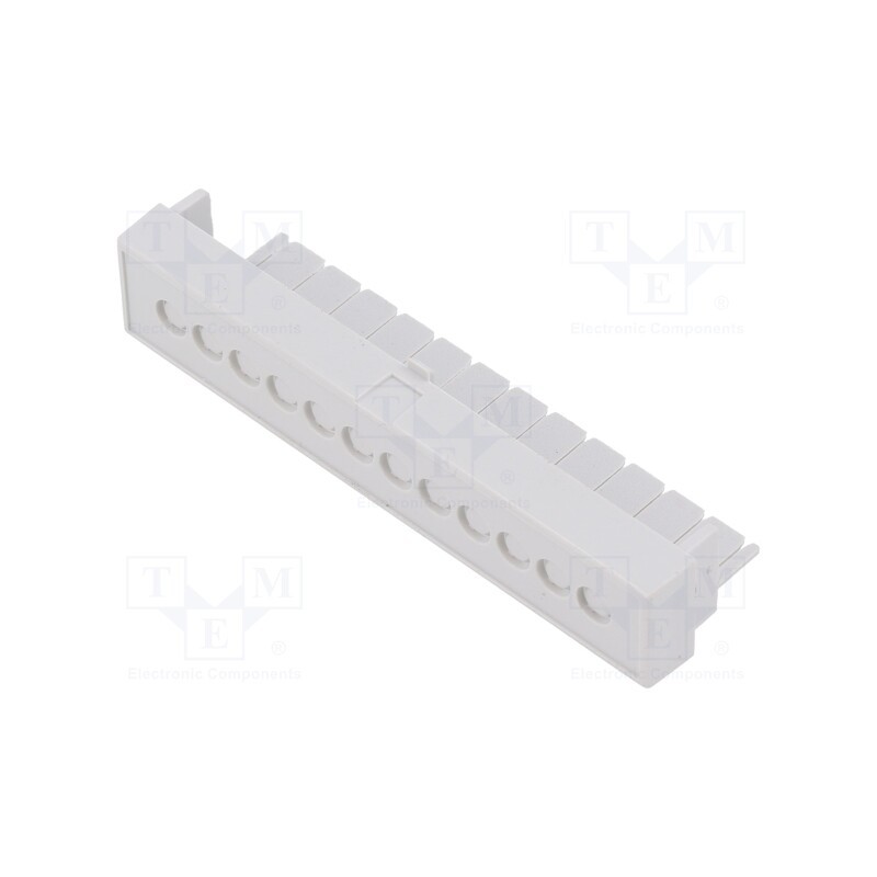 10 pcs : P05040203T.BL - Terminals cover, grey, Holes no: 12, 5.08mm