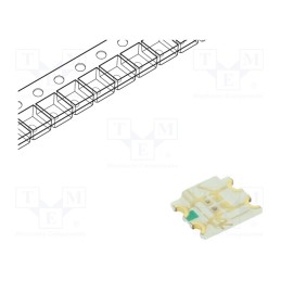 20 pcs : RF-P3S155TS-B52 - LED, SMD, 1206, red/yellow, 3.2x2.7x0.7mm, 140°, 1.8÷2.4/1.8÷2.4V