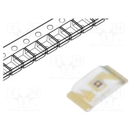 20 pcs : LTST-C194KSKT - LED, SMD, 0603, yellow, 28÷180mcd, 1.6x0.8x0.3mm, 130°, 2÷2.4V, 20mA