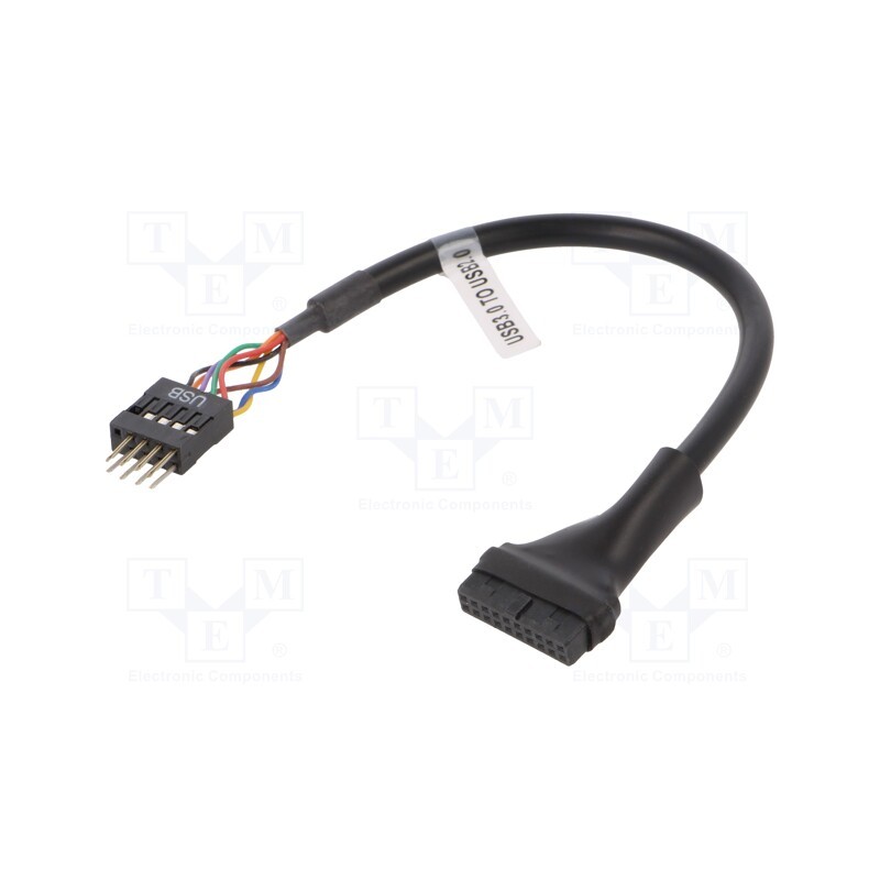10 pcs : AK-CA-75 - Cable: IDE, IDE 10pin male,IDE 20pin female, 0.2m